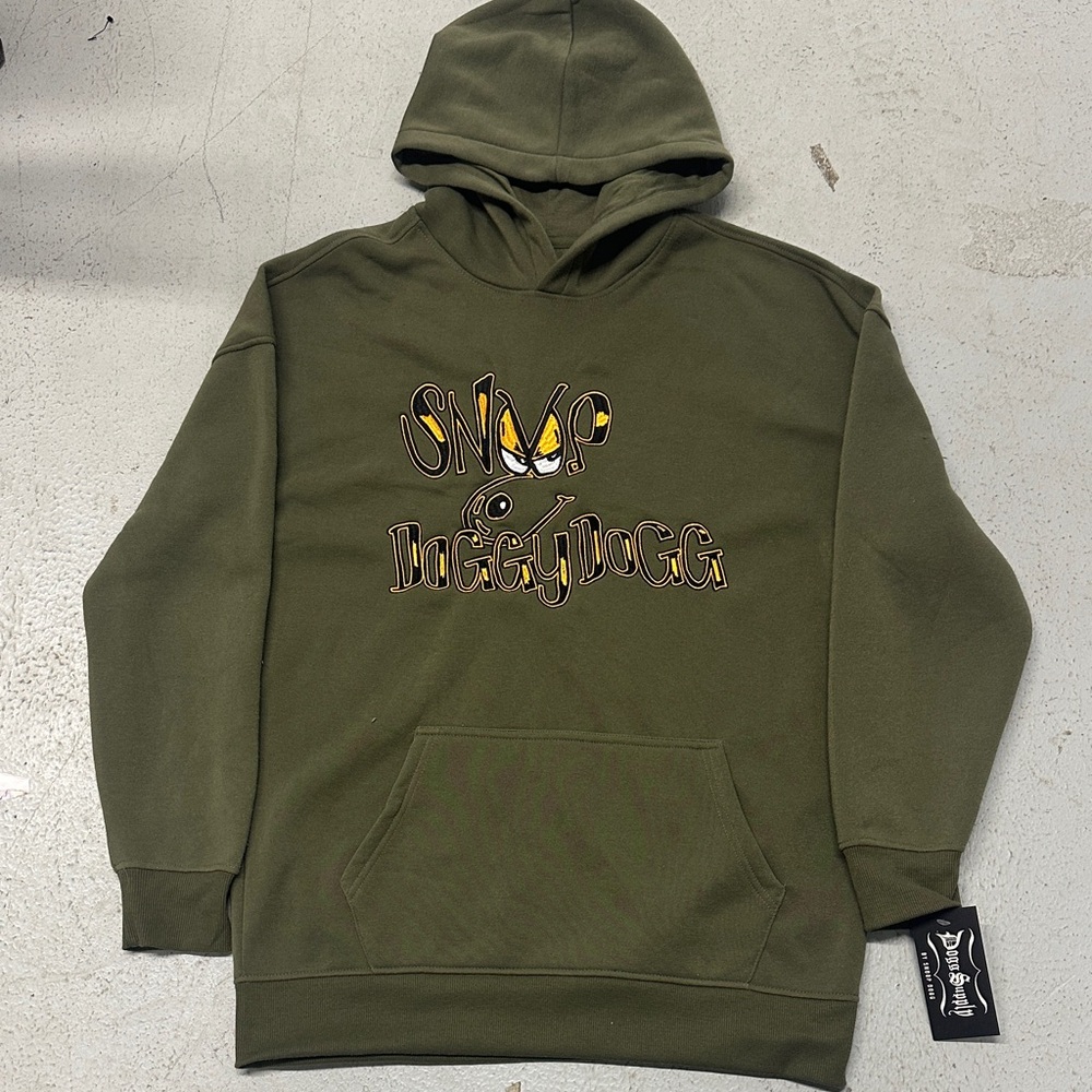 Doggy Dogg Olive Green Graphic Hoodie